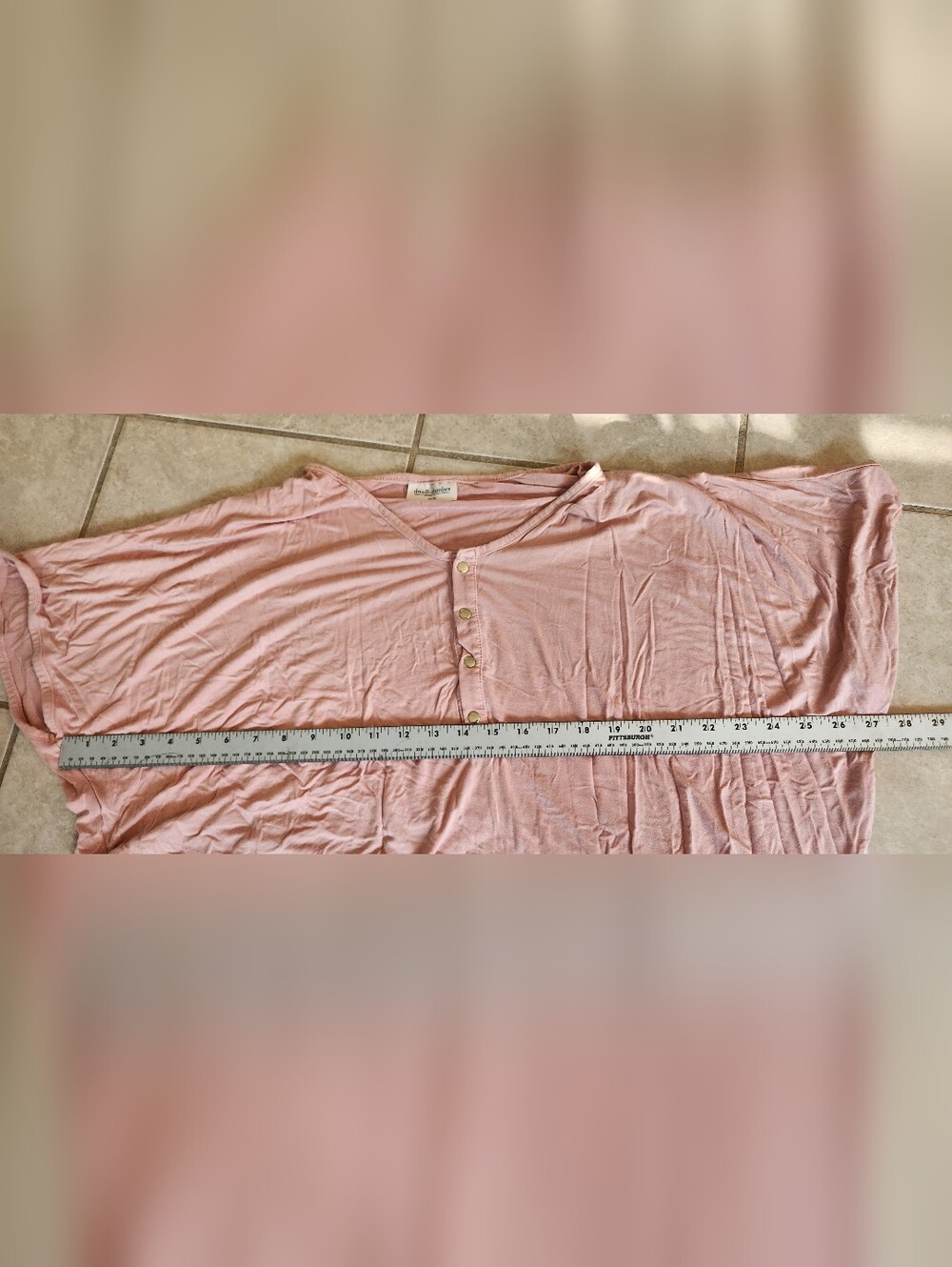 Dwell And Slumber One Size Maternity Postpartum Desert Rose Nightdress Cocoon - Picture 7 of 13